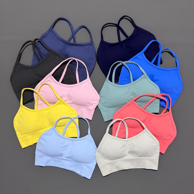 Sports Bra High Impact - Histello Backless Sports Bra Women Seamless