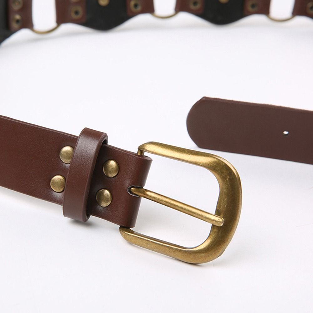 Grommet PU Leather Waist Belt  - огляд і ціна Corset Waist Cinch
